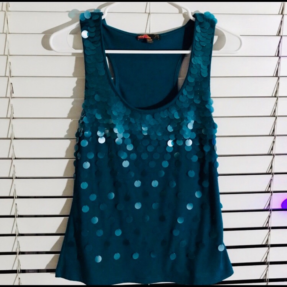 Teal Mermaid Top